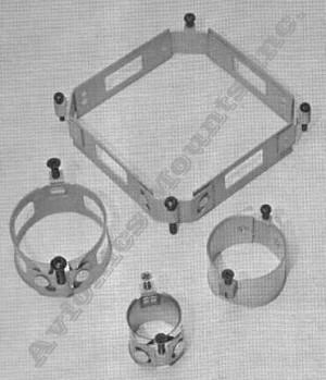 Aluminum Avionics Clamps made by Avionics Mounts Inc.